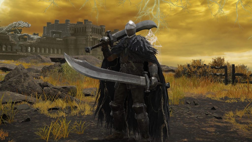 2 Hefty Scimitars, Raptor's Black Feathers, Steel Set and Knight Helmet